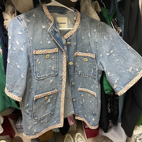 Sandro paris denim shirt - Picture 2 of 5